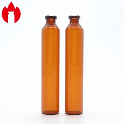bottiglia di 20ml Amber Tubular Borosilicate Glass Vial per medico