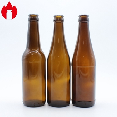 Bottiglia di vetro ambrato da 330 ml. Vetro soda lime
