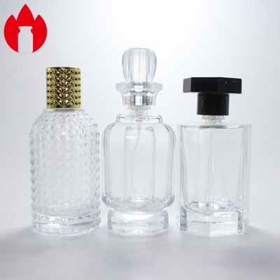 Bottiglia di vetro per profumi cosmetici personalizzata con pompa spray