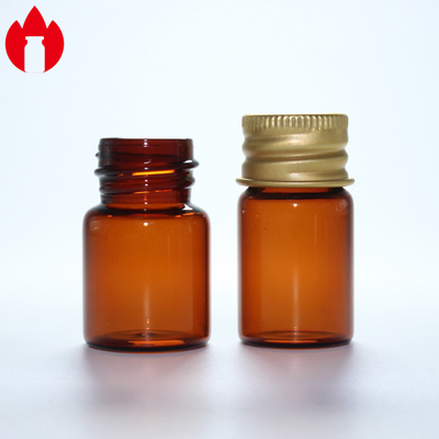 Flaconcino di vetro per collo a vite da 5 ml con tappo in alluminio