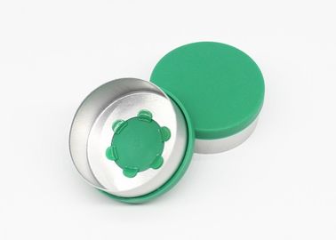 Cappuccio di linguetta utilizzato bottiglie farmaceutiche piane di infusione di verde 32mm