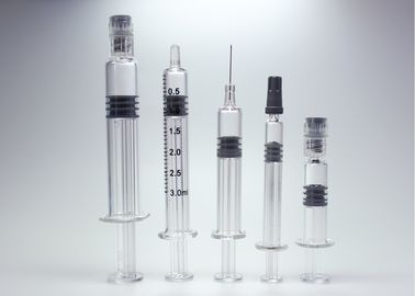 Capacità di vetro eliminabile delle siringhe 1ml 2ml 3ml 5ml dell'iniezione sterile