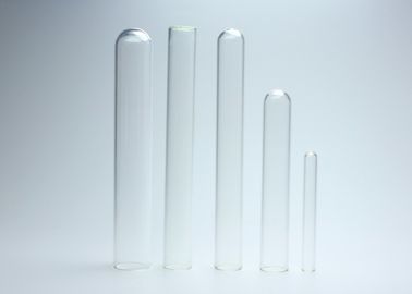 Borosilicate Glass Test Tubes Customized Size Clear Color ISO Certificated