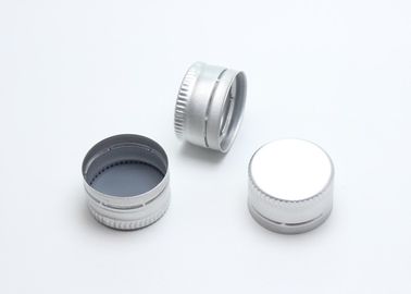 Theft Proofing Aluminum Ropp Caps 20mm Silver Color With Rubber Gasket