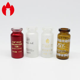 La bottiglia di vetro della fiala cosmetica 1-50ml ha personalizzato la dimensione con la stampa della timbratura di /Hot