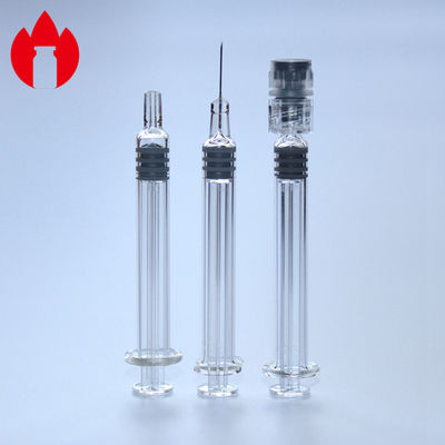 Siringhe preriempite in vetro da 1 ml, colore trasparente, per cosmetici