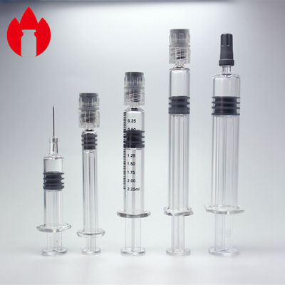 Siringhe preriempite vuote di vetro borosilicato neutro Siringhe preriempite