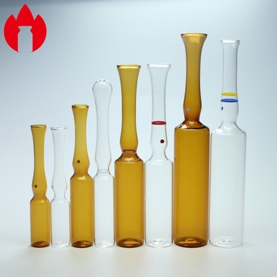 Ampolata di vetro 1ml-20ml Ampolata di vetro per iniezioni vuota, chiara o ambra