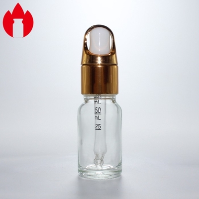 Bottiglia di vetro per olio essenziale cosmetico trasparente 10 ml