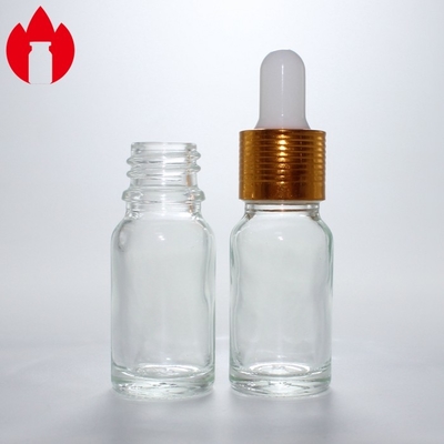 Bottiglia di vetro per olio essenziale cosmetico trasparente 10 ml