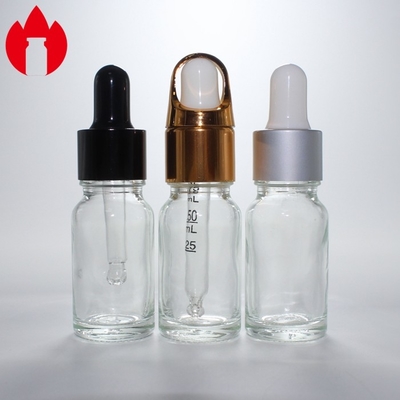 Bottiglia di vetro per olio essenziale cosmetico trasparente 10 ml