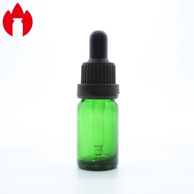10 ml Bottiglia di olio essenziale verde in vetro con tappo di plastica