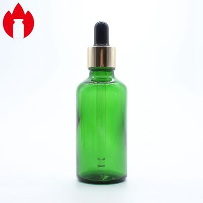 Bottiglia in vetro di 50 ml di olio essenziale cosmetico verde