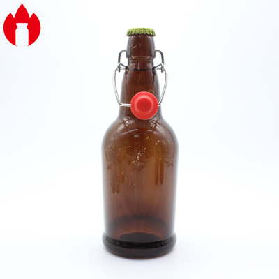 Flacone in vetro stampato trasparente personalizzato utilizzato per soda, succo, vino, birra, bevande