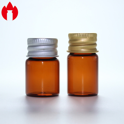 Flaconcino di vetro per collo a vite da 5 ml con tappo in alluminio