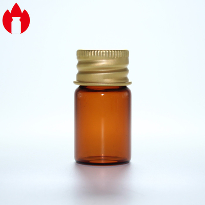 Flaconcino di vetro per collo a vite da 5 ml con tappo in alluminio