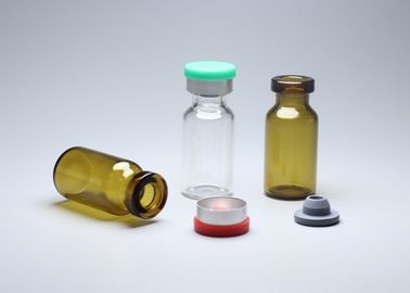 Flaconcino per iniezione a tubo di vetro trasparente e ambra da 3 ml.