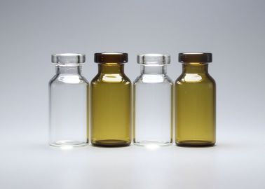 Flaconcino per iniezione a tubo di vetro trasparente e ambra da 3 ml.
