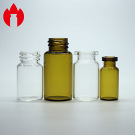 Colore trasparente di capacità delle fiale 2ml 6ml 10ml 20ml della metropolitana di vetro borosilicato