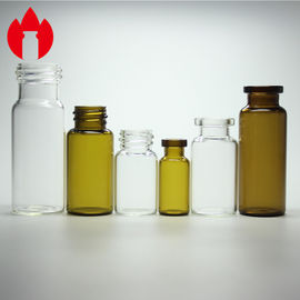 Cima di vetro medicinale della piegatura delle fiale dell'iniezione vuota e fiala con tappo a vite