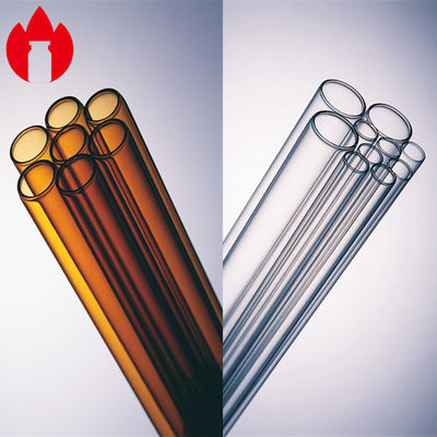 Tubi di vetro trasparenti o borosilicato di ambra o di calce di soda