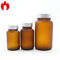 ampie fiale Amber Wide Mouth Glass Jar medica della bocca di 100ml 120ml 300ml per la compressa