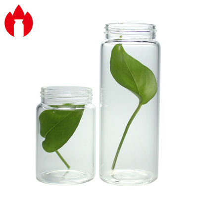 contenitore del barattolo della bottiglia di vetro borosilicato dell'ampia bocca di 50ml 100ml 150ml alto
