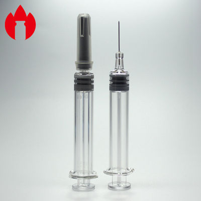 serratura neutrale di Luer della siringa del vetro borosilicato 2.25ml per medico e cosmetico