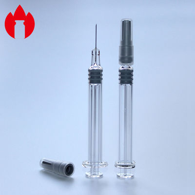 Siringhe preriempite in vetro da 1 ml, colore trasparente, per cosmetici