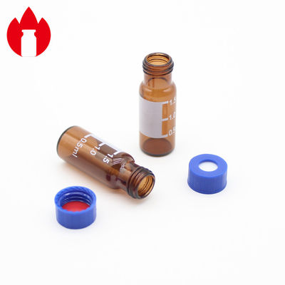 colore blu materiale di plastica dei coperchi a vite pp di 9mm per la bottiglia cromatografica