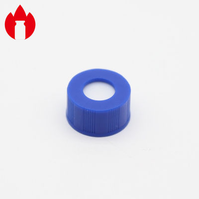 colore blu materiale di plastica dei coperchi a vite pp di 9mm per la bottiglia cromatografica