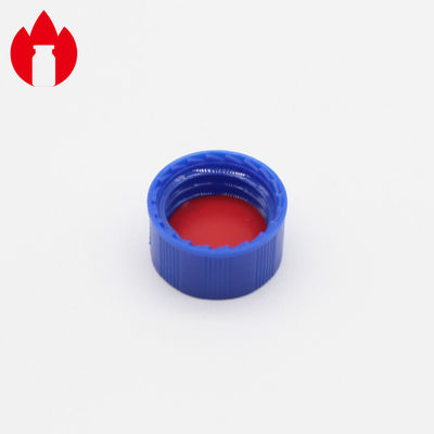 colore blu materiale di plastica dei coperchi a vite pp di 9mm per la bottiglia cromatografica