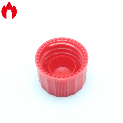 Tappi a vite in plastica da 18 mm in materiale PP, colore blu / verde, con tappo interno