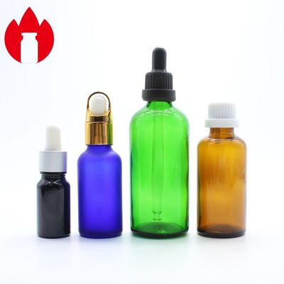 Bottiglia di vetro di olio essenziale cosmetico vuoto da 5 ml a 100 ml con tappo del gocciolante