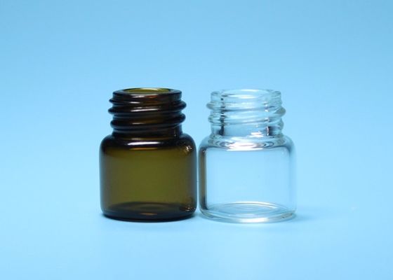 1ml trasparente e fiala tubolare di vetro della bocca del filo del borosilicato di Brown
